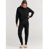 imageANRABESS Women Two Piece Outfits Turtleneck Pullover Top Cozy Knit Sweater Pants Lounge Set 2024 Fall Sweatsuit SweatsuitsBlack