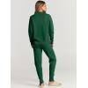 imageANRABESS Women Two Piece Outfits Turtleneck Pullover Top Cozy Knit Sweater Pants Lounge Set 2024 Fall Sweatsuit SweatsuitsDeep Green