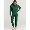 imageANRABESS Women Two Piece Outfits Turtleneck Pullover Top Cozy Knit Sweater Pants Lounge Set 2024 Fall Sweatsuit SweatsuitsDeep Green