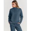 imageANRABESS Women Two Piece Outfits Turtleneck Pullover Top Cozy Knit Sweater Pants Lounge Set 2024 Fall Sweatsuit SweatsuitsDusty Blue
