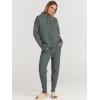 imageANRABESS Women Two Piece Outfits Turtleneck Pullover Top Cozy Knit Sweater Pants Lounge Set 2024 Fall Sweatsuit SweatsuitsGray