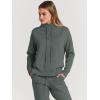 imageANRABESS Women Two Piece Outfits Turtleneck Pullover Top Cozy Knit Sweater Pants Lounge Set 2024 Fall Sweatsuit SweatsuitsGray