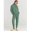 imageANRABESS Women Two Piece Outfits Turtleneck Pullover Top Cozy Knit Sweater Pants Lounge Set 2024 Fall Sweatsuit SweatsuitsGraygreen