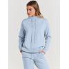 imageANRABESS Women Two Piece Outfits Turtleneck Pullover Top Cozy Knit Sweater Pants Lounge Set 2024 Fall Sweatsuit SweatsuitsLight Blue