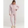 imageANRABESS Women Two Piece Outfits Turtleneck Pullover Top Cozy Knit Sweater Pants Lounge Set 2024 Fall Sweatsuit SweatsuitsPink