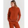 imageANRABESS Women Two Piece Outfits Turtleneck Pullover Top Cozy Knit Sweater Pants Lounge Set 2024 Fall Sweatsuit SweatsuitsRust