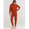 imageANRABESS Women Two Piece Outfits Turtleneck Pullover Top Cozy Knit Sweater Pants Lounge Set 2024 Fall Sweatsuit SweatsuitsRust