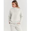 imageANRABESS Women Two Piece Outfits Turtleneck Pullover Top Cozy Knit Sweater Pants Lounge Set 2024 Fall Sweatsuit SweatsuitsWhite
