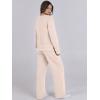 imageANRABESS Womens 2 Piece Lounge Sets Sweatsuit Travel Outfits Wide Leg Pants Set 2024 Fall Fashion Tracksuit ClothesApricot