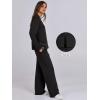 imageANRABESS Womens 2 Piece Lounge Sets Sweatsuit Travel Outfits Wide Leg Pants Set 2024 Fall Fashion Tracksuit ClothesBlack