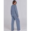 imageANRABESS Womens 2 Piece Lounge Sets Sweatsuit Travel Outfits Wide Leg Pants Set 2024 Fall Fashion Tracksuit ClothesBlue