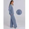 imageANRABESS Womens 2 Piece Lounge Sets Sweatsuit Travel Outfits Wide Leg Pants Set 2024 Fall Fashion Tracksuit ClothesBlue