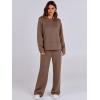 imageANRABESS Womens 2 Piece Lounge Sets Sweatsuit Travel Outfits Wide Leg Pants Set 2024 Fall Fashion Tracksuit ClothesBrown
