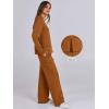 imageANRABESS Womens 2 Piece Lounge Sets Sweatsuit Travel Outfits Wide Leg Pants Set 2024 Fall Fashion Tracksuit ClothesCaramel