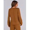 imageANRABESS Womens 2 Piece Lounge Sets Sweatsuit Travel Outfits Wide Leg Pants Set 2024 Fall Fashion Tracksuit ClothesCaramel