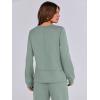 imageANRABESS Womens 2 Piece Lounge Sets Sweatsuit Travel Outfits Wide Leg Pants Set 2024 Fall Fashion Tracksuit ClothesGreen