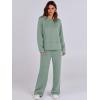imageANRABESS Womens 2 Piece Lounge Sets Sweatsuit Travel Outfits Wide Leg Pants Set 2024 Fall Fashion Tracksuit ClothesGreen
