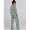 imageANRABESS Womens 2 Piece Lounge Sets Sweatsuit Travel Outfits Wide Leg Pants Set 2024 Fall Fashion Tracksuit ClothesGreen