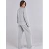 imageANRABESS Womens 2 Piece Lounge Sets Sweatsuit Travel Outfits Wide Leg Pants Set 2024 Fall Fashion Tracksuit ClothesGrey
