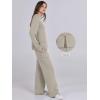 imageANRABESS Womens 2 Piece Lounge Sets Sweatsuit Travel Outfits Wide Leg Pants Set 2024 Fall Fashion Tracksuit ClothesLight Grey
