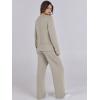 imageANRABESS Womens 2 Piece Lounge Sets Sweatsuit Travel Outfits Wide Leg Pants Set 2024 Fall Fashion Tracksuit ClothesLight Grey