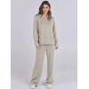 imageANRABESS Womens 2 Piece Lounge Sets Sweatsuit Travel Outfits Wide Leg Pants Set 2024 Fall Fashion Tracksuit ClothesLight Grey