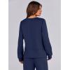 imageANRABESS Womens 2 Piece Lounge Sets Sweatsuit Travel Outfits Wide Leg Pants Set 2024 Fall Fashion Tracksuit ClothesNavy Blue