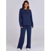 imageANRABESS Womens 2 Piece Lounge Sets Sweatsuit Travel Outfits Wide Leg Pants Set 2024 Fall Fashion Tracksuit ClothesNavy Blue