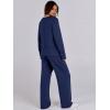 imageANRABESS Womens 2 Piece Lounge Sets Sweatsuit Travel Outfits Wide Leg Pants Set 2024 Fall Fashion Tracksuit ClothesNavy Blue