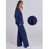 imageANRABESS Womens 2 Piece Lounge Sets Sweatsuit Travel Outfits Wide Leg Pants Set 2024 Fall Fashion Tracksuit ClothesNavy Blue