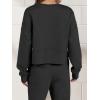 imageANRABESS Womens 2 Piece Outfits Lounge Sets Cropped Sweatshirt ampamp Joggers Fashion Sweatsuit Sweat Set 2024 Fall TravelBlack