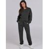 imageANRABESS Womens 2 Piece Outfits Lounge Sets Cropped Sweatshirt ampamp Joggers Fashion Sweatsuit Sweat Set 2024 Fall TravelBlack