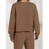 imageANRABESS Womens 2 Piece Outfits Lounge Sets Cropped Sweatshirt ampamp Joggers Fashion Sweatsuit Sweat Set 2024 Fall TravelBrown