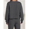 imageANRABESS Womens 2 Piece Outfits Lounge Sets Cropped Sweatshirt ampamp Joggers Fashion Sweatsuit Sweat Set 2024 Fall TravelDark Grey