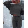 imageANRABESS Womens 2 Piece Outfits Lounge Sets Cropped Sweatshirt ampamp Joggers Fashion Sweatsuit Sweat Set 2024 Fall TravelDark Grey