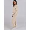 imageANRABESS Womens 2 Piece Outfits Lounge Sets Cropped Sweatshirt ampamp Joggers Fashion Sweatsuit Sweat Set 2024 Fall TravelKhaki