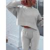 imageANRABESS Womens 2 Piece Outfits Lounge Sets Cropped Sweatshirt ampamp Joggers Fashion Sweatsuit Sweat Set 2024 Fall TravelLight Grey