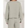 imageANRABESS Womens 2 Piece Outfits Lounge Sets Cropped Sweatshirt ampamp Joggers Fashion Sweatsuit Sweat Set 2024 Fall TravelLight Khaki