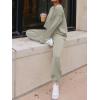 imageANRABESS Womens 2 Piece Outfits Lounge Sets Cropped Sweatshirt ampamp Joggers Fashion Sweatsuit Sweat Set 2024 Fall TravelLight Khaki