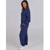 imageANRABESS Womens 2 Piece Outfits Lounge Sets Cropped Sweatshirt ampamp Joggers Fashion Sweatsuit Sweat Set 2024 Fall TravelNavy Blue