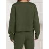 imageANRABESS Womens 2 Piece Outfits Lounge Sets Cropped Sweatshirt ampamp Joggers Fashion Sweatsuit Sweat Set 2024 Fall TravelOlive