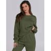 imageANRABESS Womens 2 Piece Outfits Lounge Sets Cropped Sweatshirt ampamp Joggers Fashion Sweatsuit Sweat Set 2024 Fall TravelOlive