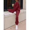imageANRABESS Womens 2 Piece Outfits Lounge Sets Cropped Sweatshirt ampamp Joggers Fashion Sweatsuit Sweat Set 2024 Fall TravelRed