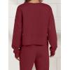 imageANRABESS Womens 2 Piece Outfits Lounge Sets Cropped Sweatshirt ampamp Joggers Fashion Sweatsuit Sweat Set 2024 Fall TravelRed