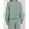 imageANRABESS Womens 2 Piece Outfits Lounge Sets Cropped Sweatshirt ampamp Joggers Fashion Sweatsuit Sweat Set 2024 Fall TravelSage Green