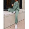 imageANRABESS Womens 2 Piece Outfits Lounge Sets Cropped Sweatshirt ampamp Joggers Fashion Sweatsuit Sweat Set 2024 Fall TravelSage Green