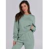 imageANRABESS Womens 2 Piece Outfits Lounge Sets Cropped Sweatshirt ampamp Joggers Fashion Sweatsuit Sweat Set 2024 Fall TravelSage Green