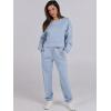 imageANRABESS Womens 2 Piece Outfits Lounge Sets Cropped Sweatshirt ampamp Joggers Fashion Sweatsuit Sweat Set 2024 Fall TravelSky Blue