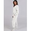 imageANRABESS Womens 2 Piece Outfits Lounge Sets Cropped Sweatshirt ampamp Joggers Fashion Sweatsuit Sweat Set 2024 Fall TravelWhite