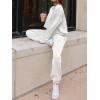imageANRABESS Womens 2 Piece Outfits Lounge Sets Cropped Sweatshirt ampamp Joggers Fashion Sweatsuit Sweat Set 2024 Fall TravelWhite